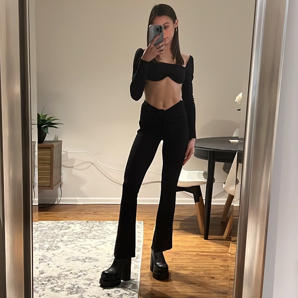 princess polly becca long sleeve crop top